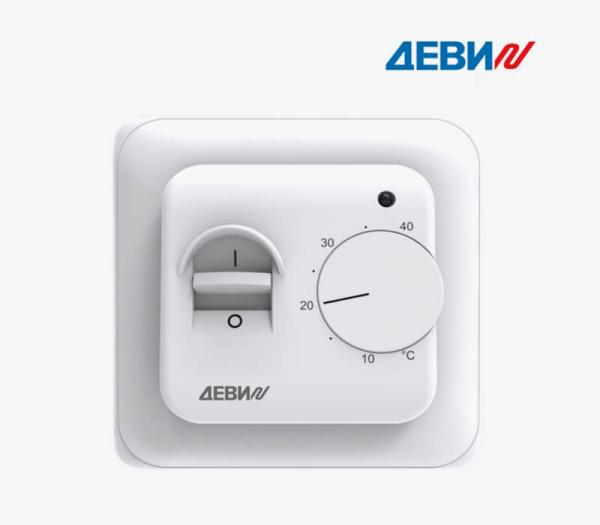 Терморегулятор для теплого пола ДЕВИ Base white