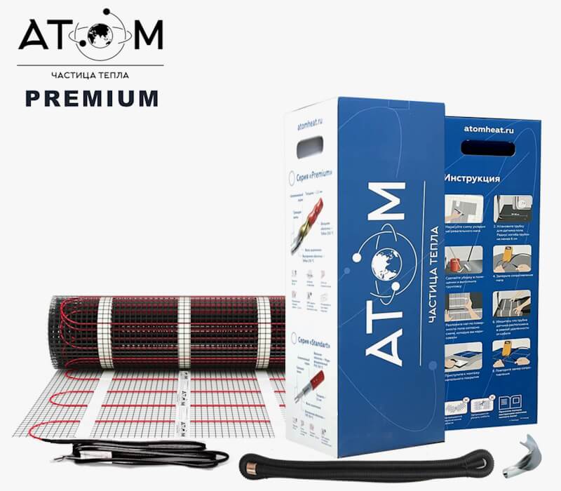 Теплый пол АТОМ Premium - 2,75 кв.м.