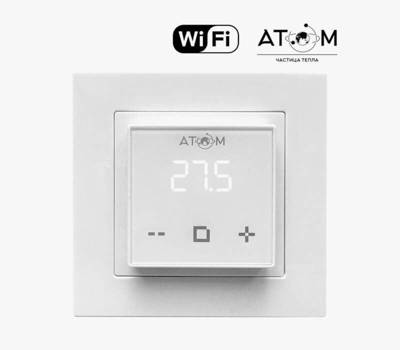 Терморегулятор для теплого пола ATOM Delta Wi-Fi белый