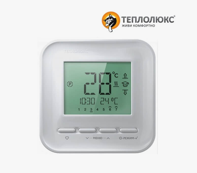 Терморегулятор для теплого пола Теплолюкс ТР 520 белый